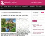 Press & Media for Scaravelli yoga teacher Catherine Annis Queen of Retreats article