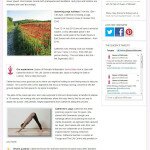Press & Media for Scaravelli yoga teacher Catherine Annis Queen of Retreats february 2012