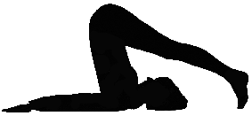 Halasana Plough silhouette of Catherine Annis Scaravelli inspired yoga teacher