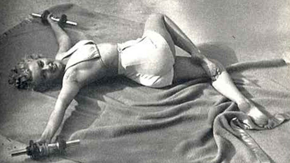 Vintage, Yoga, Photo, Marilyn Monroe, historical, rare, black & white, photography, history, 1948