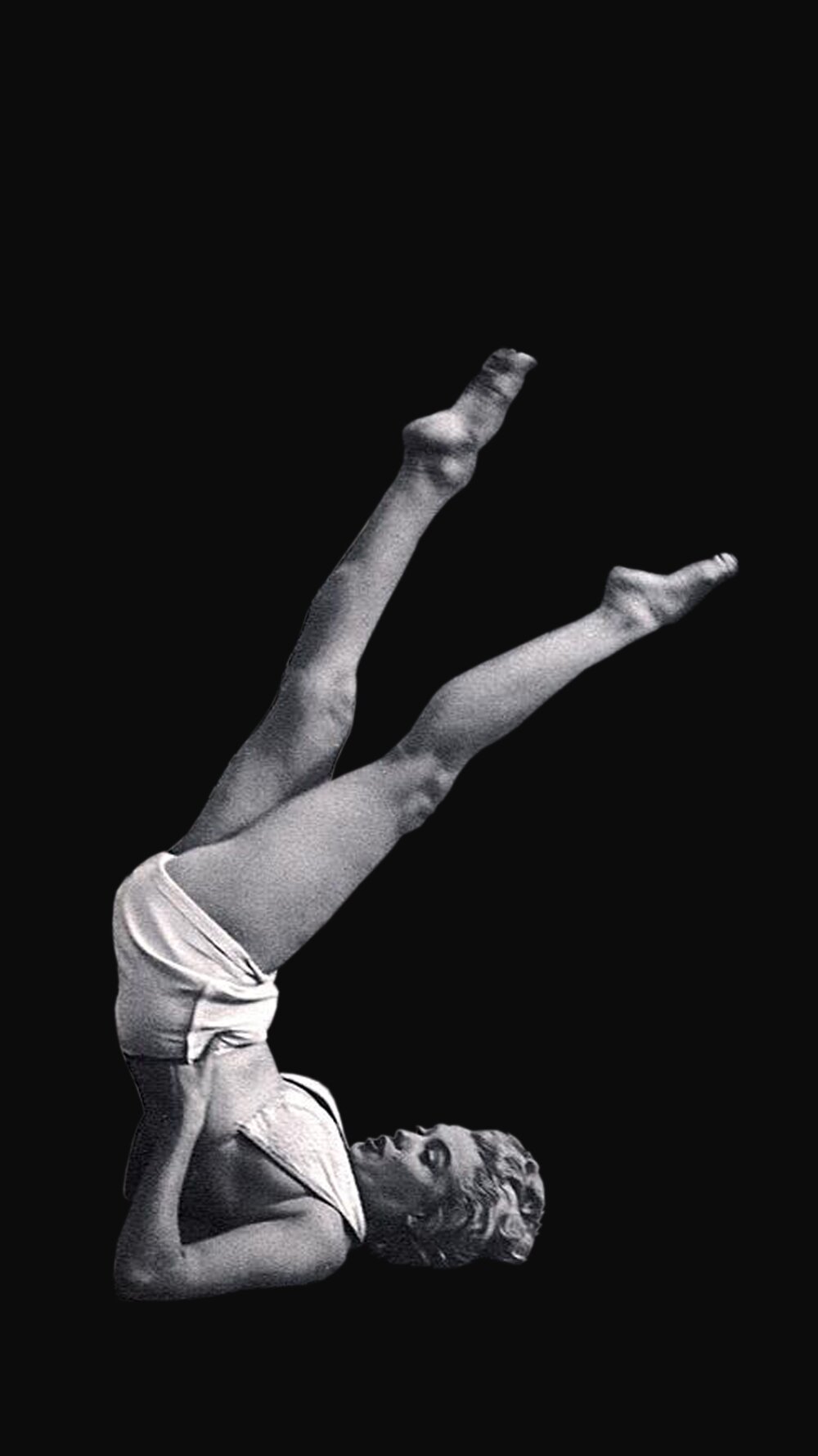 Vintage, Yoga, Photo, Marilyn Monroe, historical, rare, black & white, photography, history, 1948