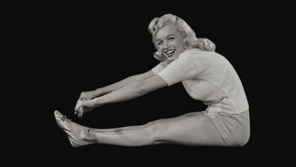 Vintage, Yoga, Photo, Marilyn Monroe, historical, rare, black & white, photography, history, 1948
