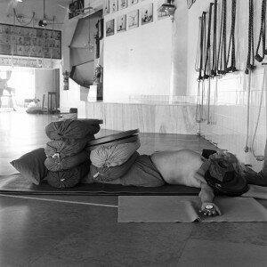 View Vintage Yoga @ our Pinterest Gallery 2011, BKS Iyengar, Yoga, image, photo, asana, pose, guru, circa, Ramamani, Memorial Yoga Institute, Pune, India