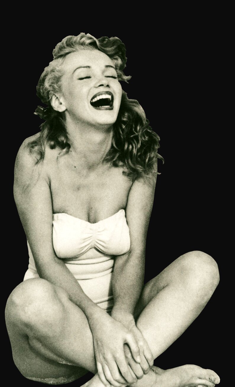 1948, Vintage, Yoga, Photo, Marilyn Monroe, Swimsuit, Beach