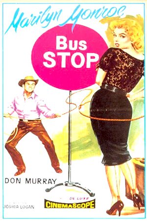 View Marilyn Monroe @ our Pinterest Gallery 1956, Bus Stop, Marilyn Monroe, Don Murray, Italian, Movie, film, Poster, US, America